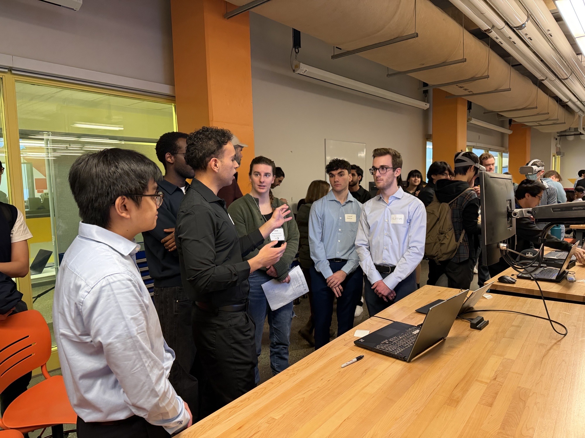 Audience listening to the AI4ED team during the 2026 Schulich Engineering Capstone Fair